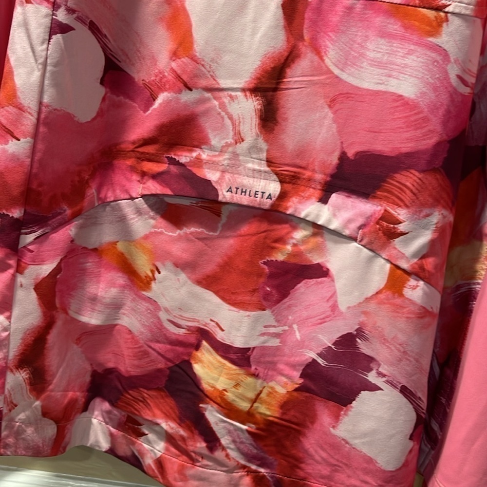 NEW ATHLETA PLUS ENERGY CORAL PINK RUN WITH IT JACKET SIZE 3X or L - Picture 9 of 9